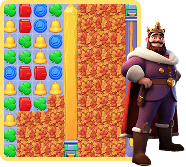 Match-3 Gameplay with the King